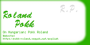 roland pokk business card